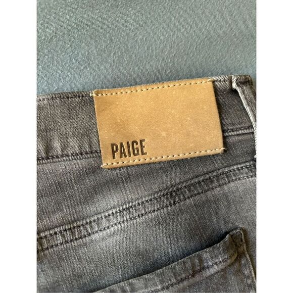 Paige Federal Jake Men's Faded Gray High Rise Slim Straight Jeans Size 38 - Picture 7 of 10